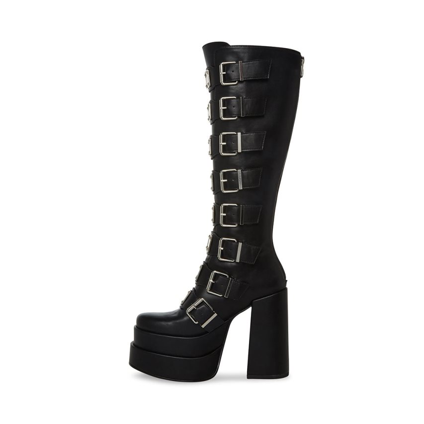 Black Steve Madden Cassia Women's Knee-high Boots | PH 4725SIC